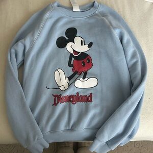 Disneyland resort blue Mickey sweater